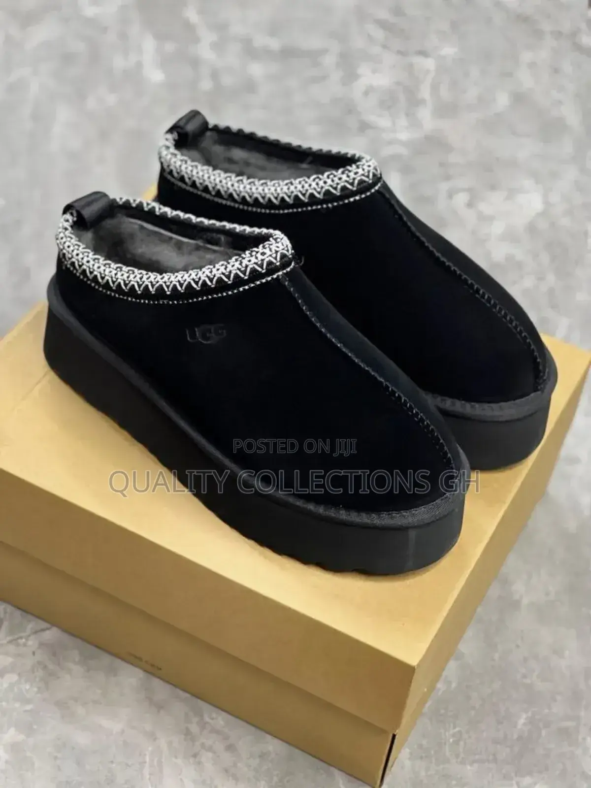 Black Ugg Tasman Slippers