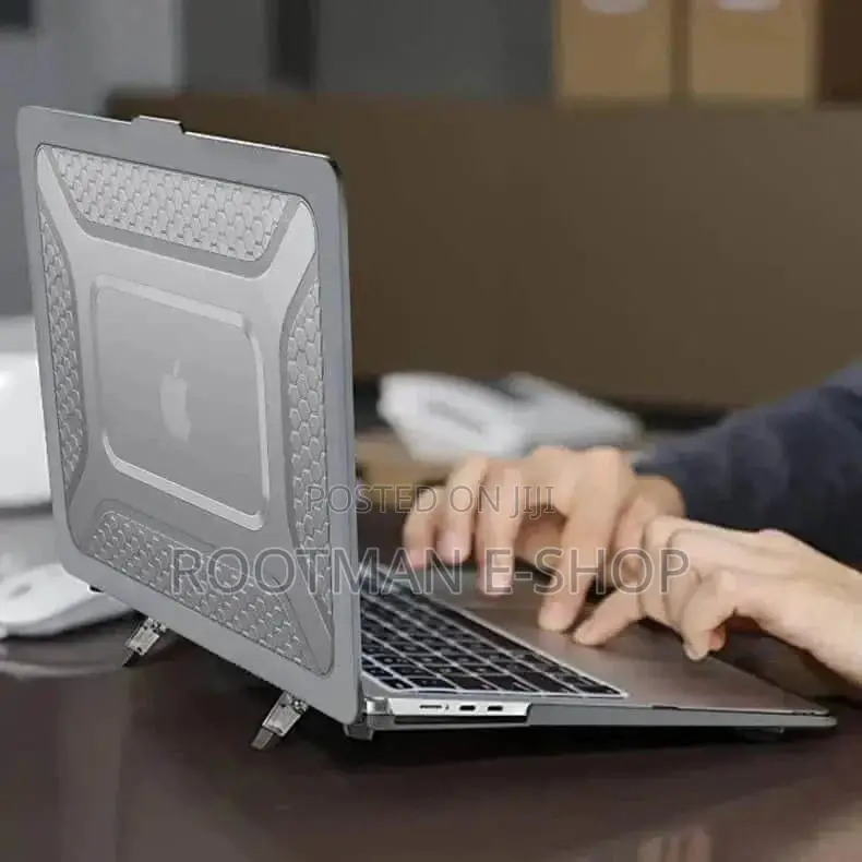 Honeycomb Kickstand Tpu Bumper Hard Shell Cover for Macbook Pro