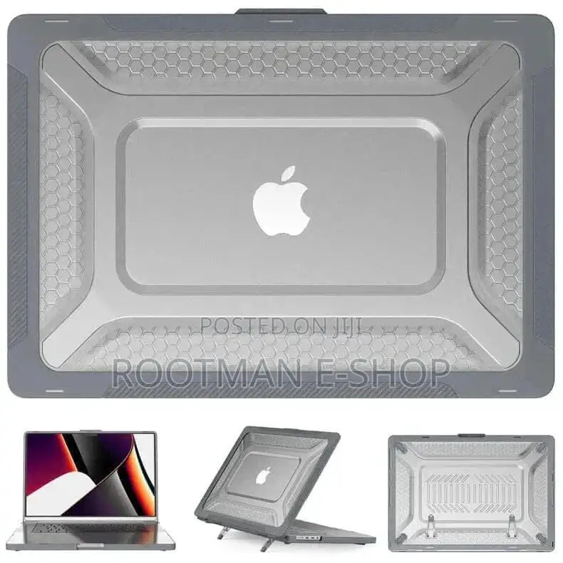 Honeycomb Kickstand Tpu Bumper Hard Shell Cover for Macbook Pro