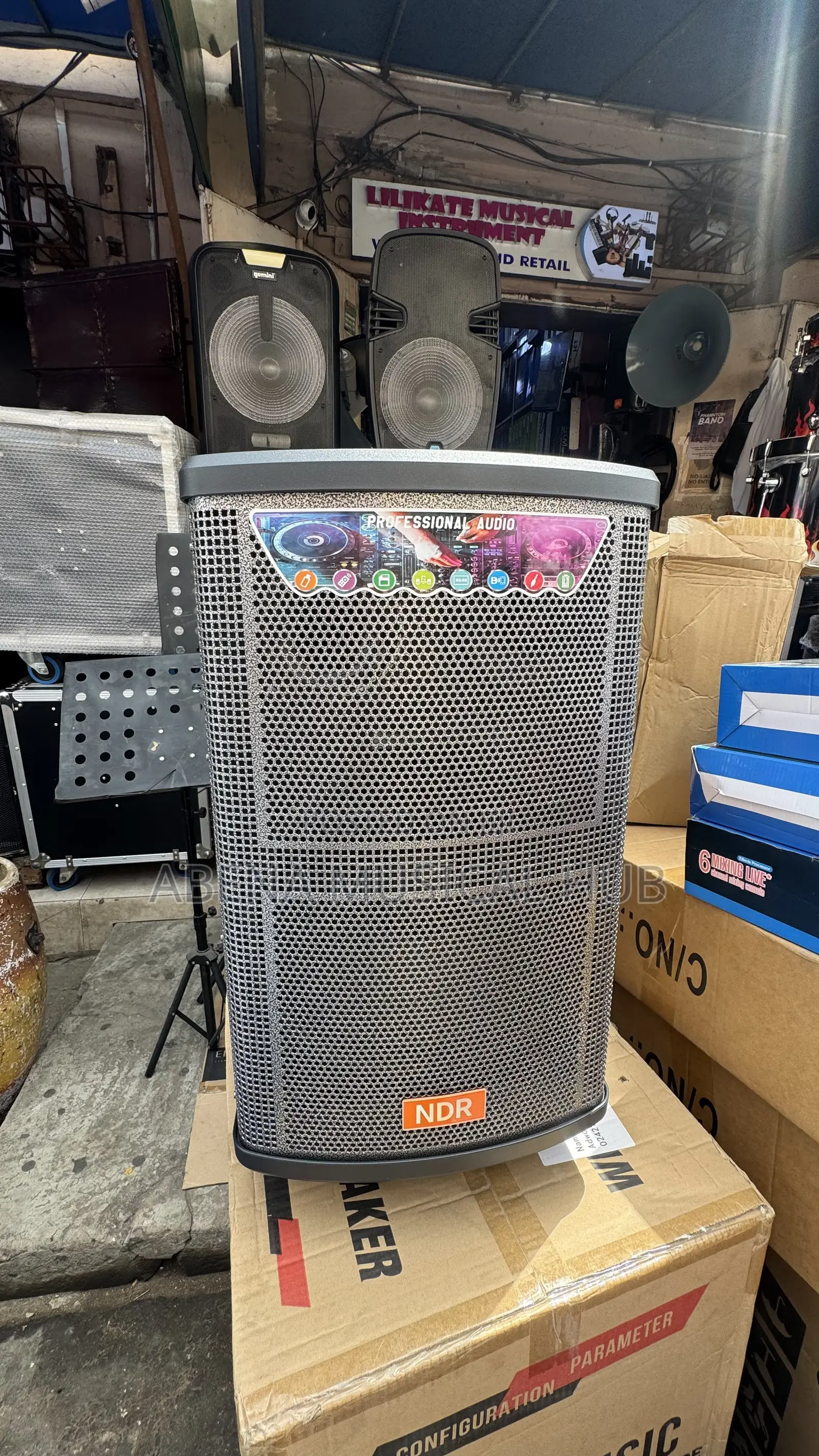 Ndr Bluetooth Speaker 12 Inches With Two Microphones