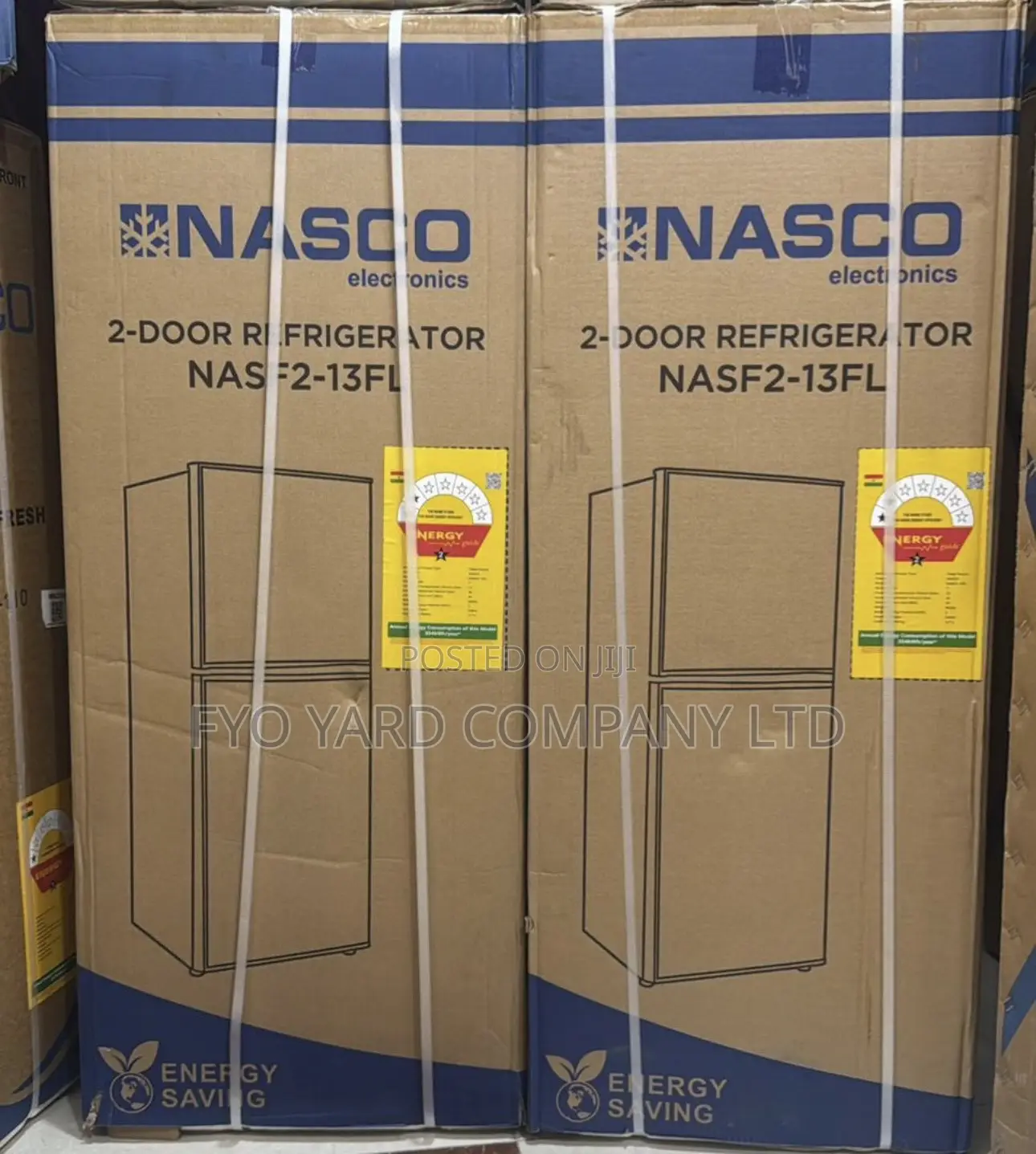 112liters Nasco Double Door Top Freezer Refrigerator