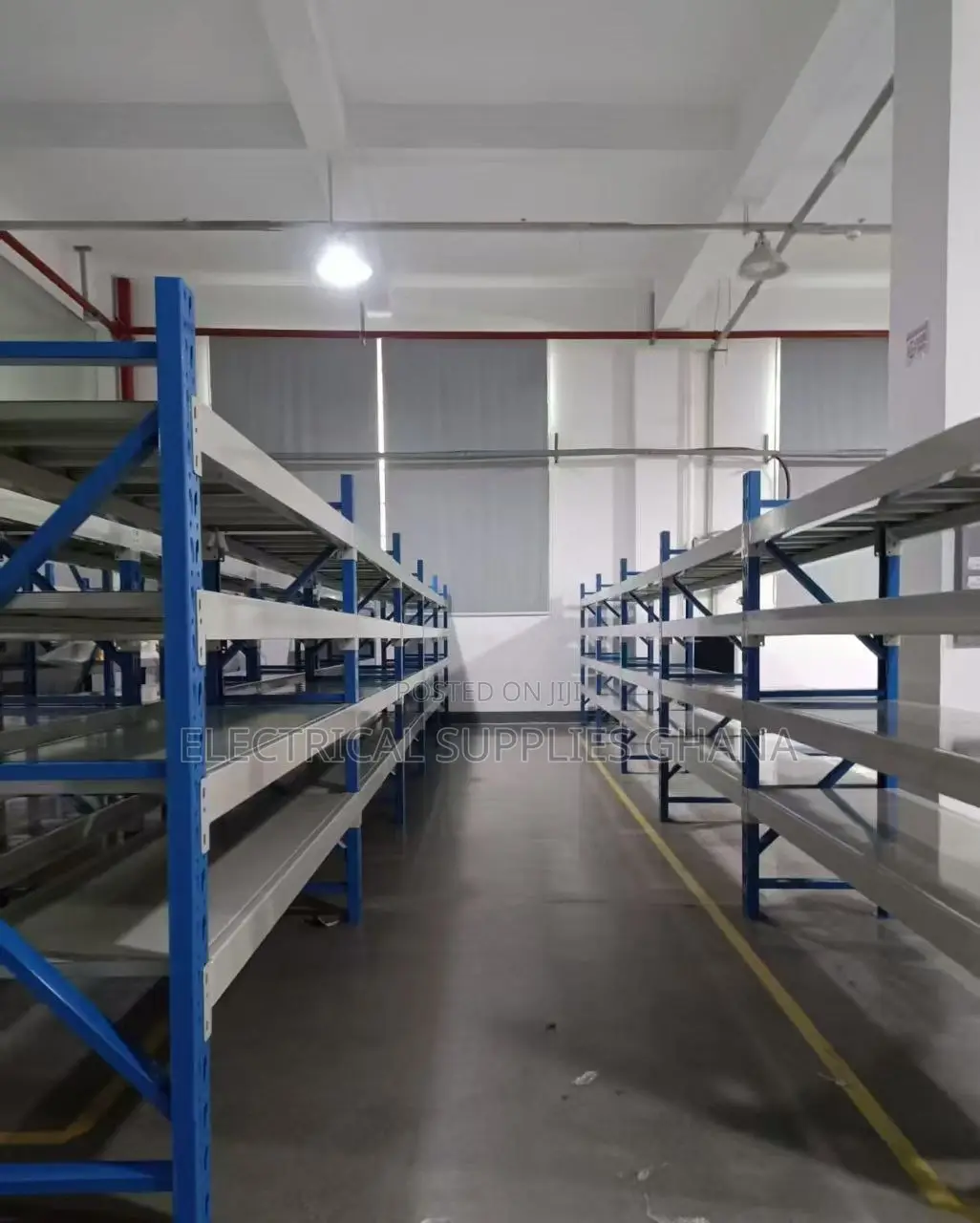 4-Row Steel Shelves 1500×500×2000mm – 100kg Load