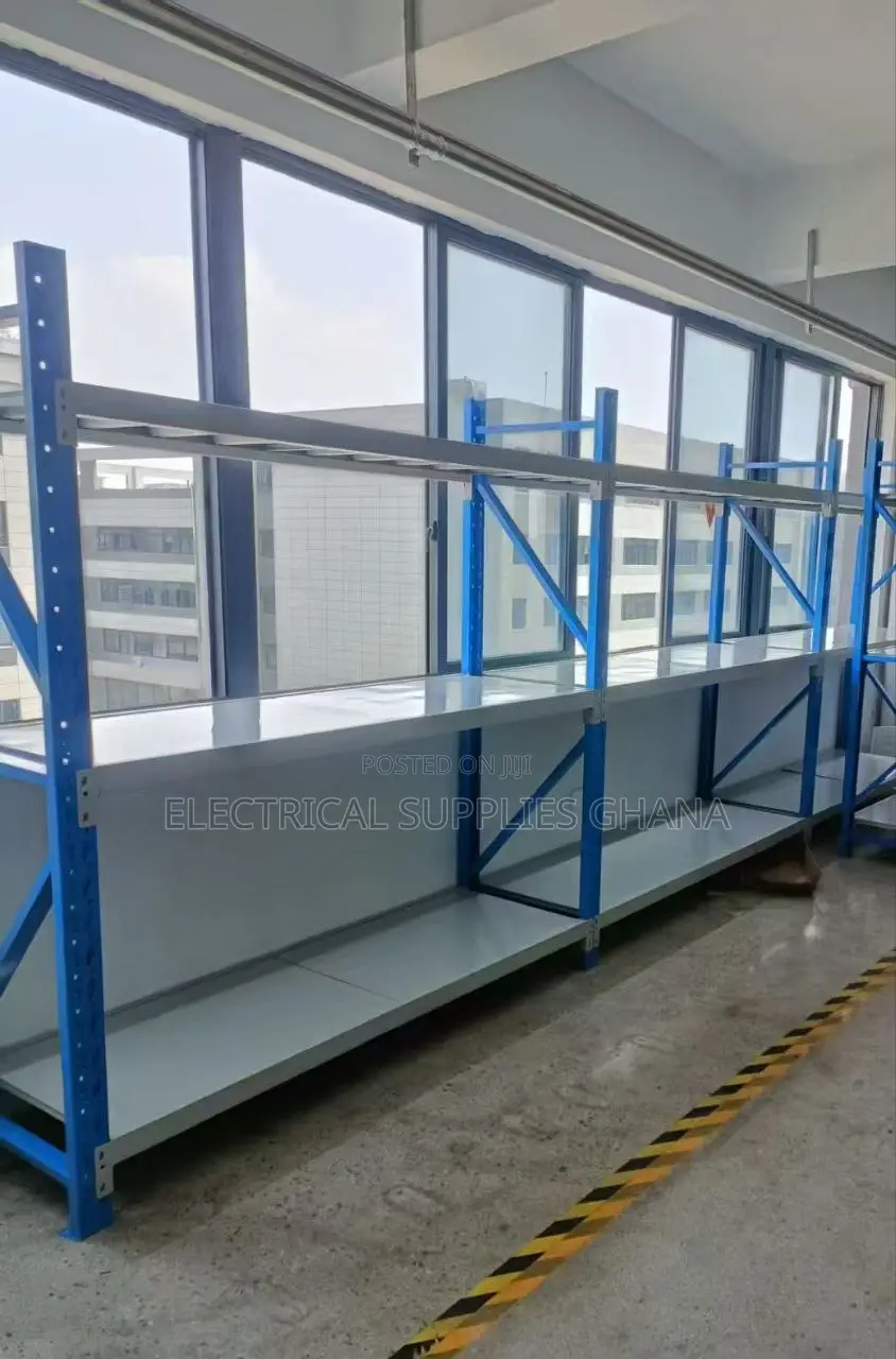 4-Row Steel Shelves 1500×500×2000mm – 100kg Load