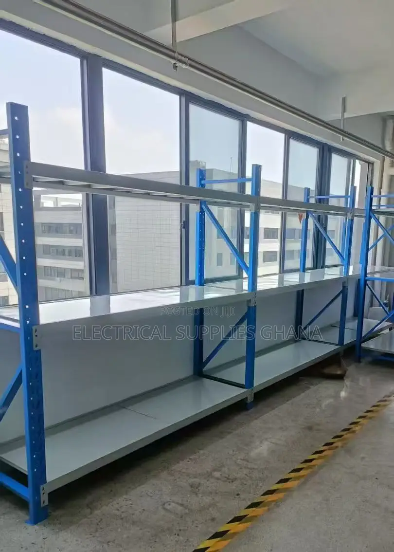 4-Row Steel Shelves 1500×500×2000mm – 100kg Load