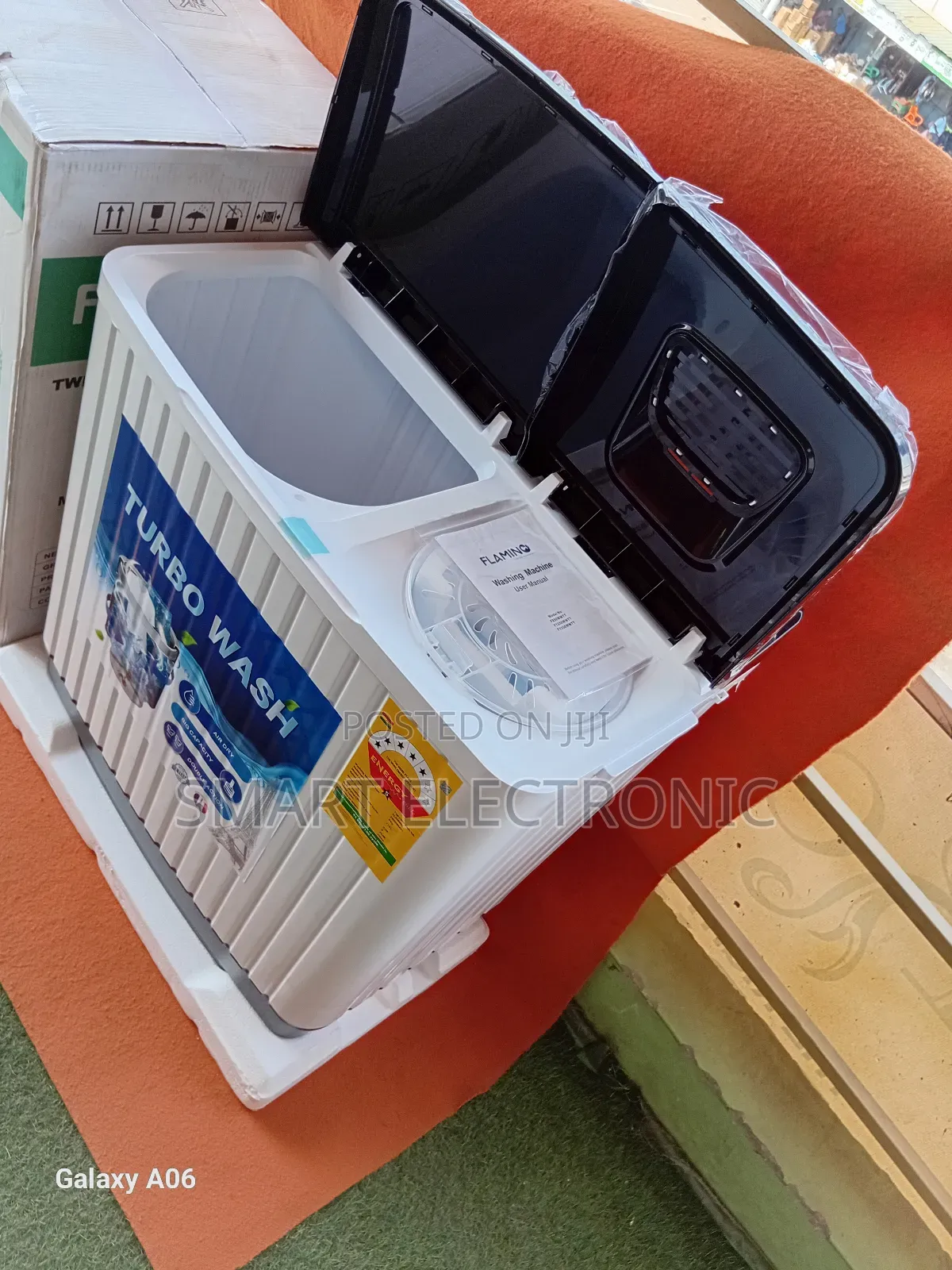 Aquaspin High-Efficiency Washing Machine, 8kg Flamino Washing Machine