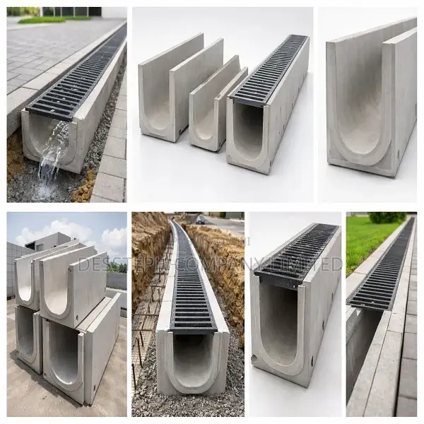 Culverts U Drains Concrete Round Pipes Precast Manholes Septic Tanks