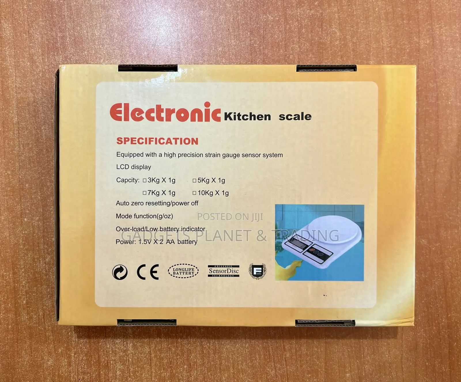Electronic Kitchen Scale With High Precision Strain Gauge - Sf-400