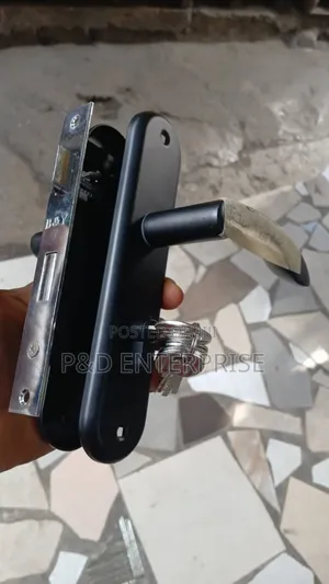 Quality Wooden Door Small Lock Black Colour.