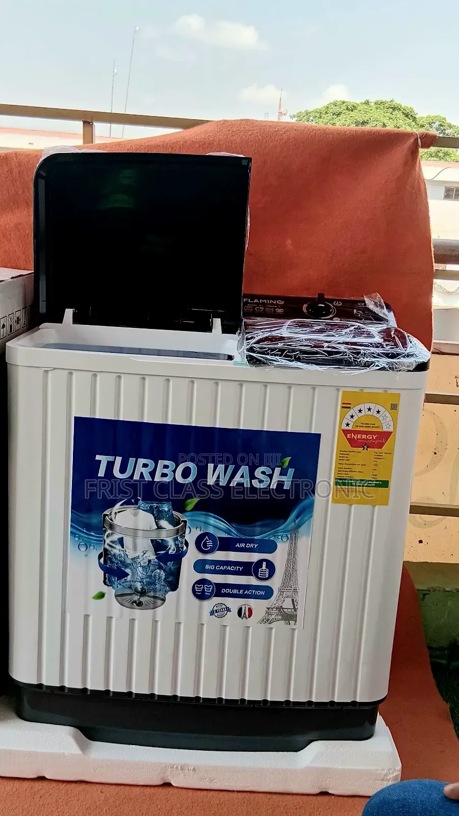 Flamino Twin Tub Washer – 115l Heavy-duty Washing Machine