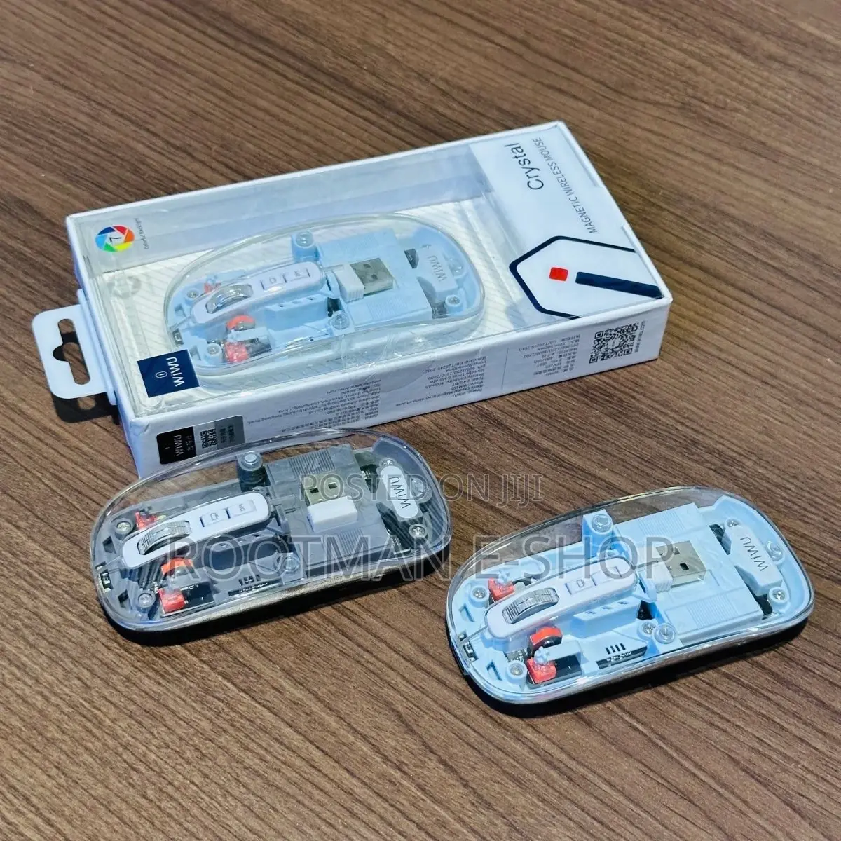 Wiwu Wm105 Crystal Transparent Magnetic Wireless Mouse