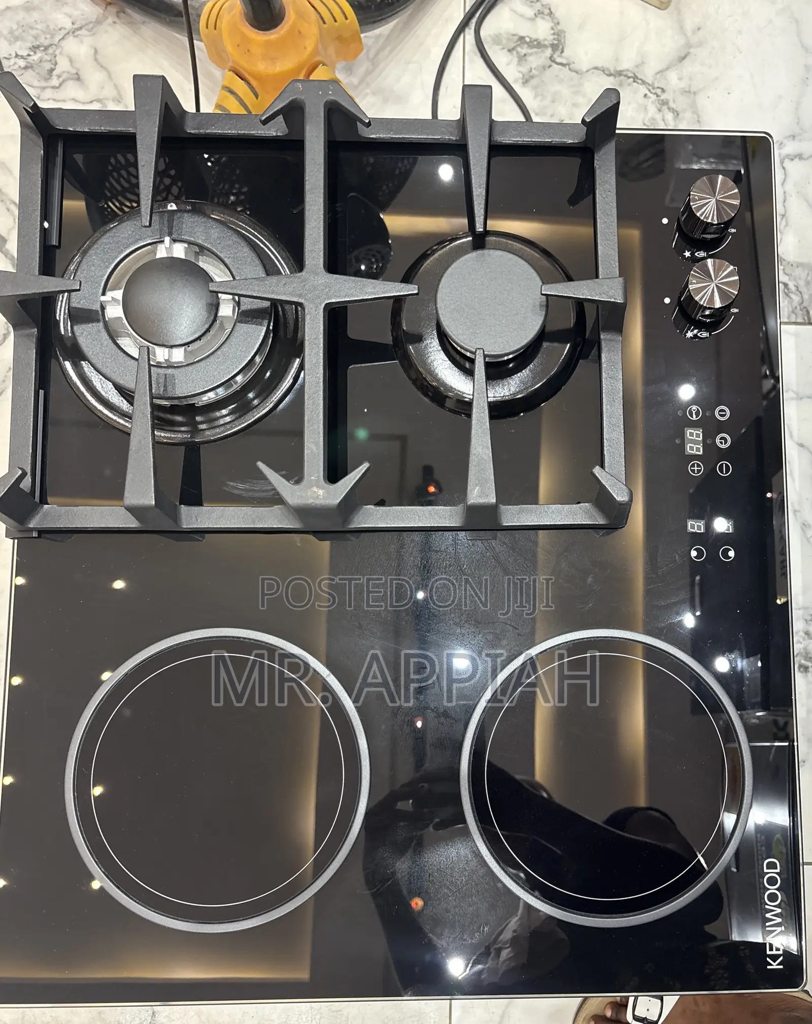 Order Unique Kenwood 60cm Tempered Glass 3 + 1 Electric Hob 