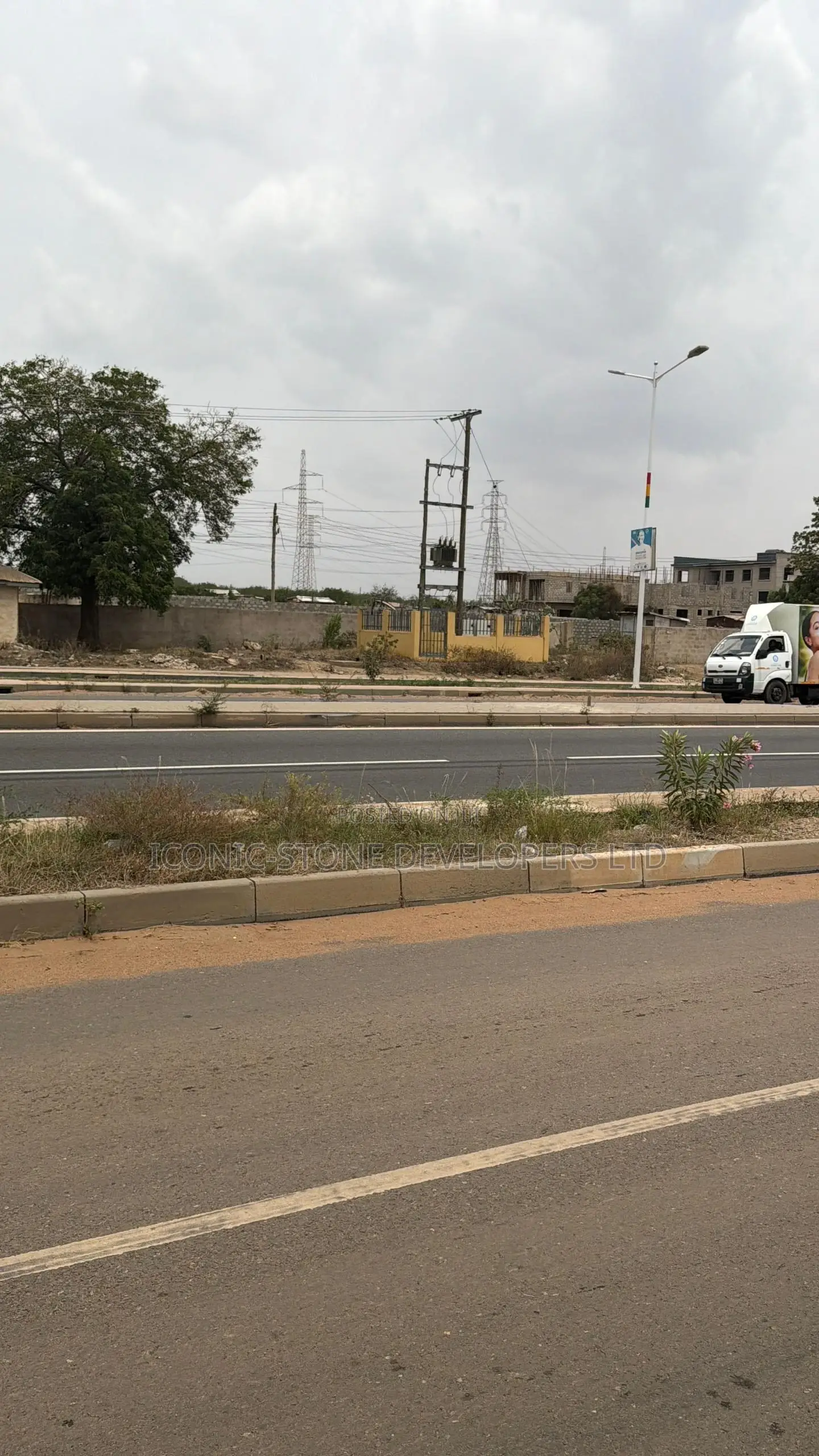 Plots of Roadside Land for Sale at Borteyman