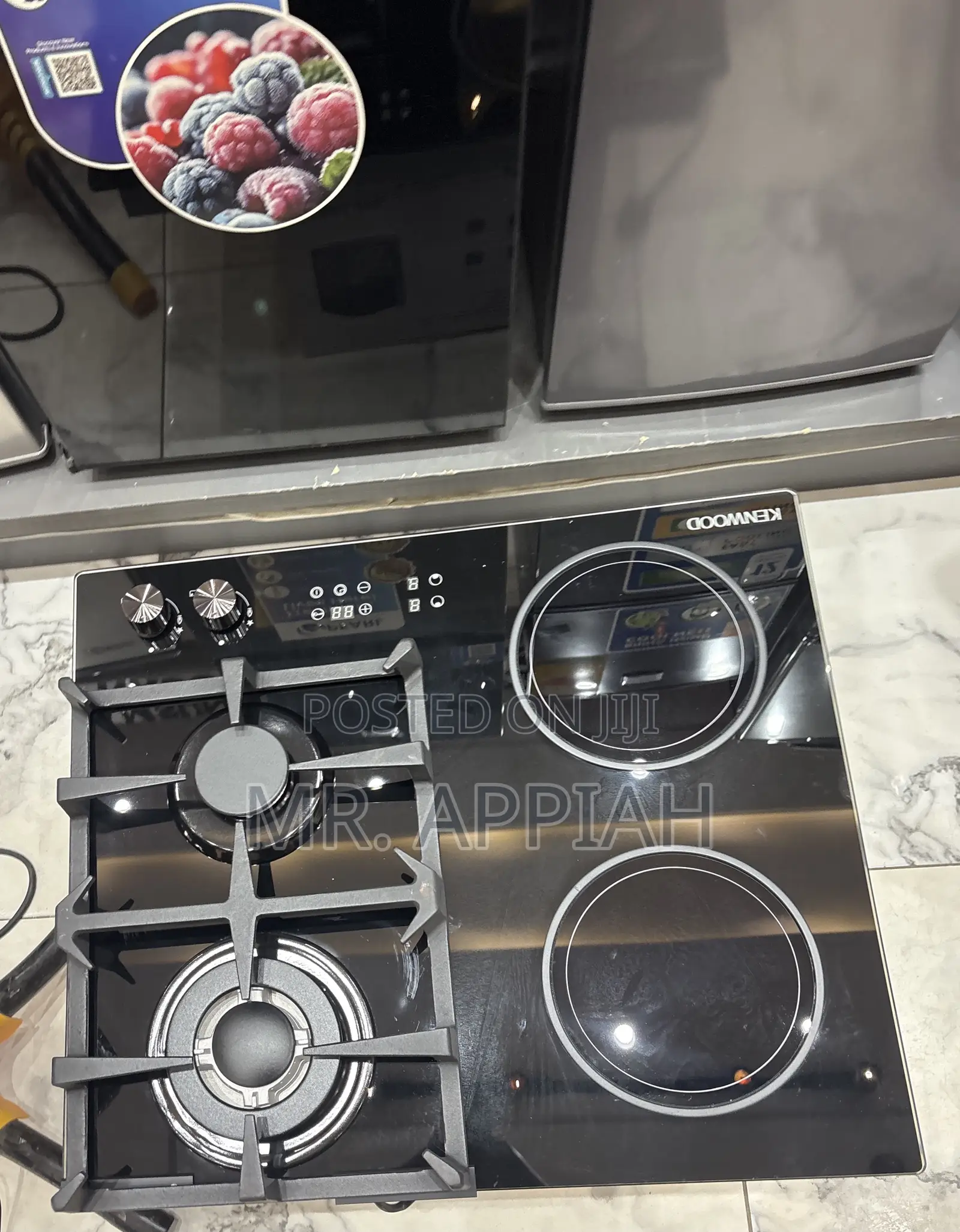 Order Durable Kenwood 60cm Tempered Glass 3 + 1