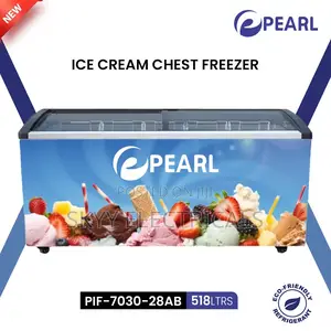 Pearl 518 Liters Double Doors Display Freezer New