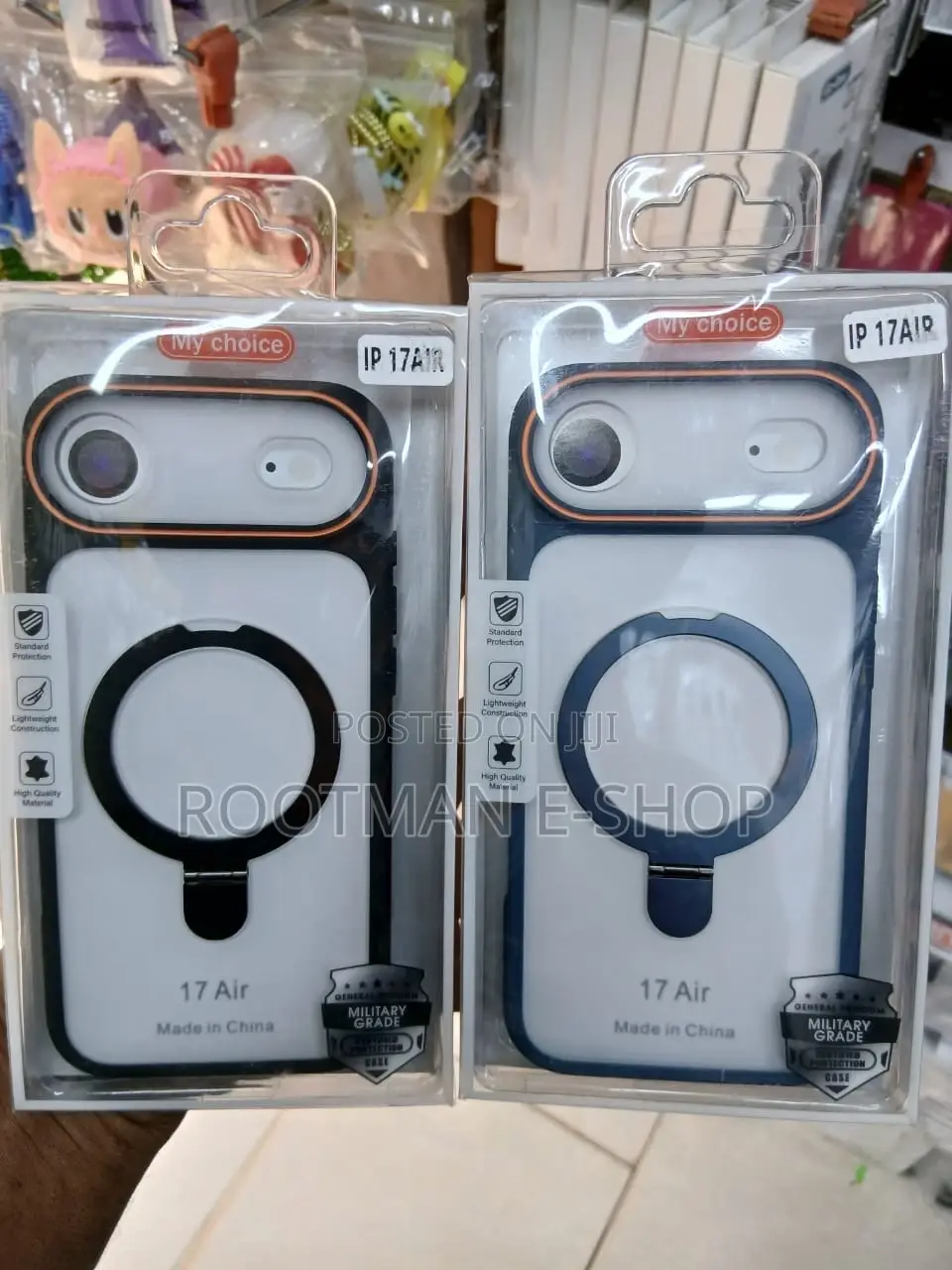 iPhone 17 Air Magnetic Ring Case – Military Grade Protection