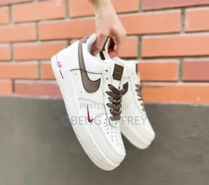Original Airforce Low Brown Swoosh, White