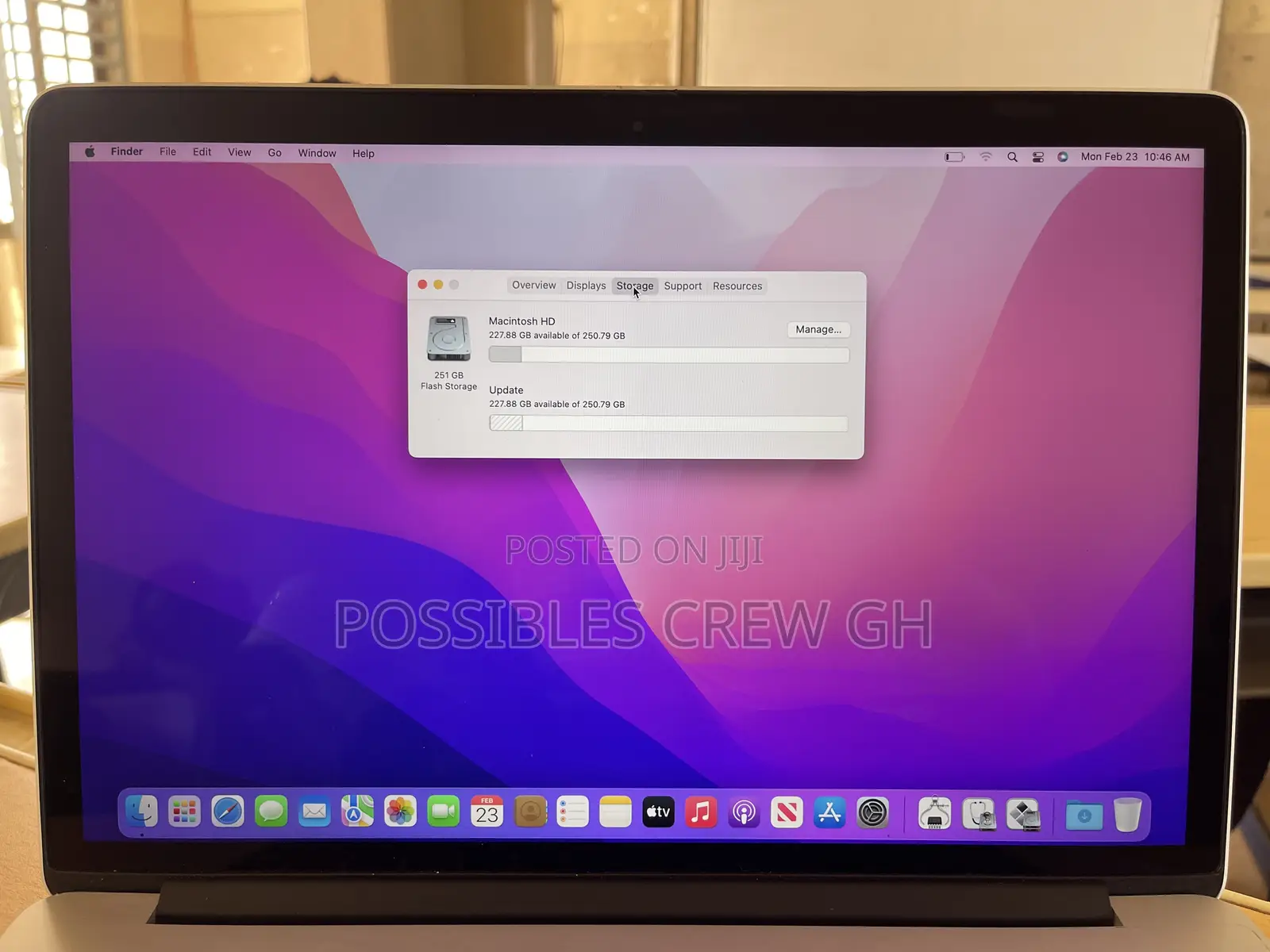 Laptop Apple MacBook Pro 16GB Intel Core i7 SSD 256GB