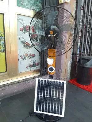 Solar Standing Fan Rechargeble