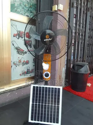 Solar Standing Fan Rechargeble