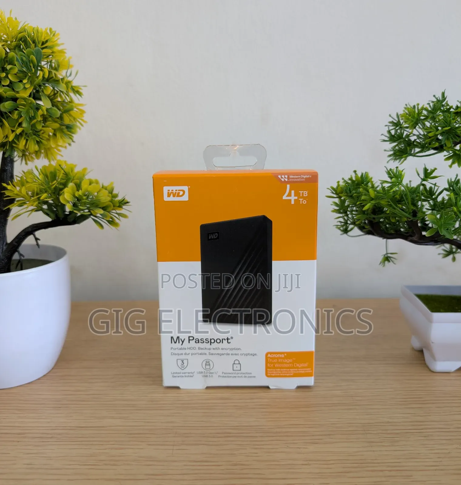 Wd 4tb My Passport Usb 3.2 Gen 1 External Hard Drive