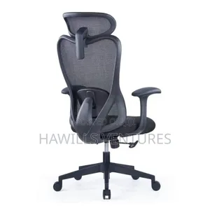 Ergonomic Office Chair With Adjustable Headrest Armrest.