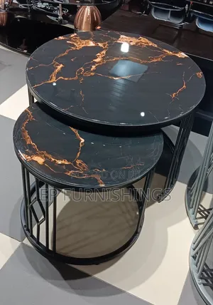 2 in 1 Marbled Centre Table