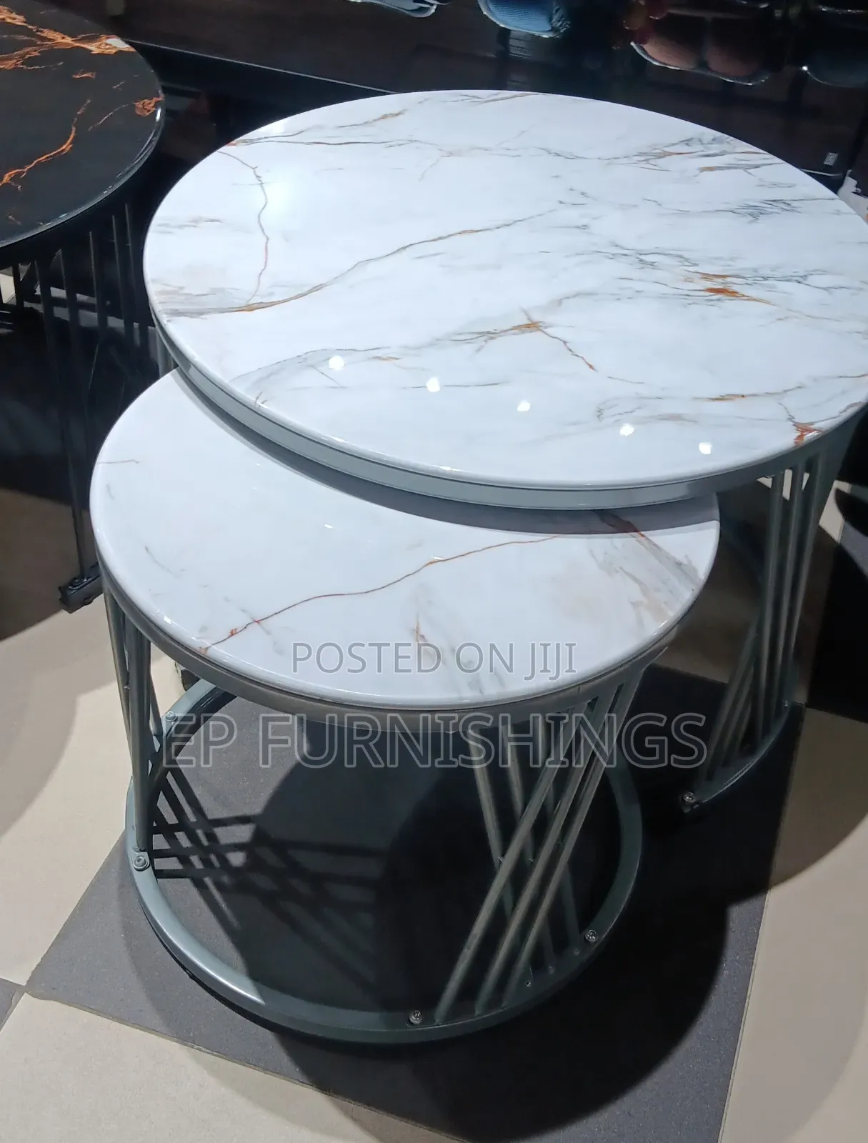 2 in 1 Marbled Centre Table