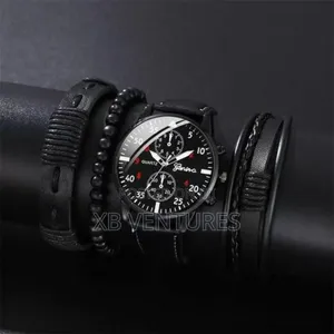 Men's Quartz Watch Bracelets Set