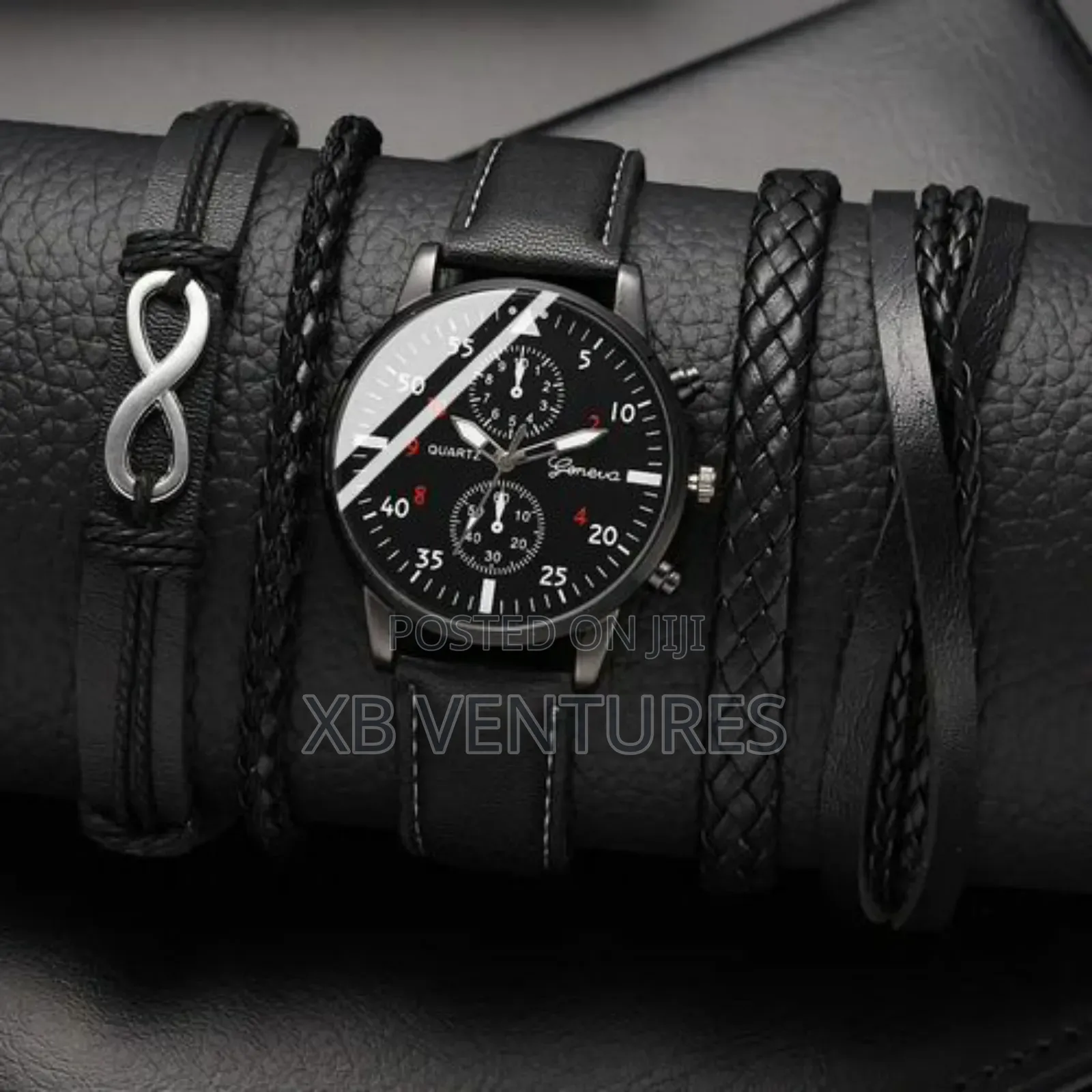 Men's Quartz Watch Bracelets Set