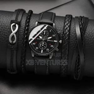 Men's Quartz Watch Bracelets Set