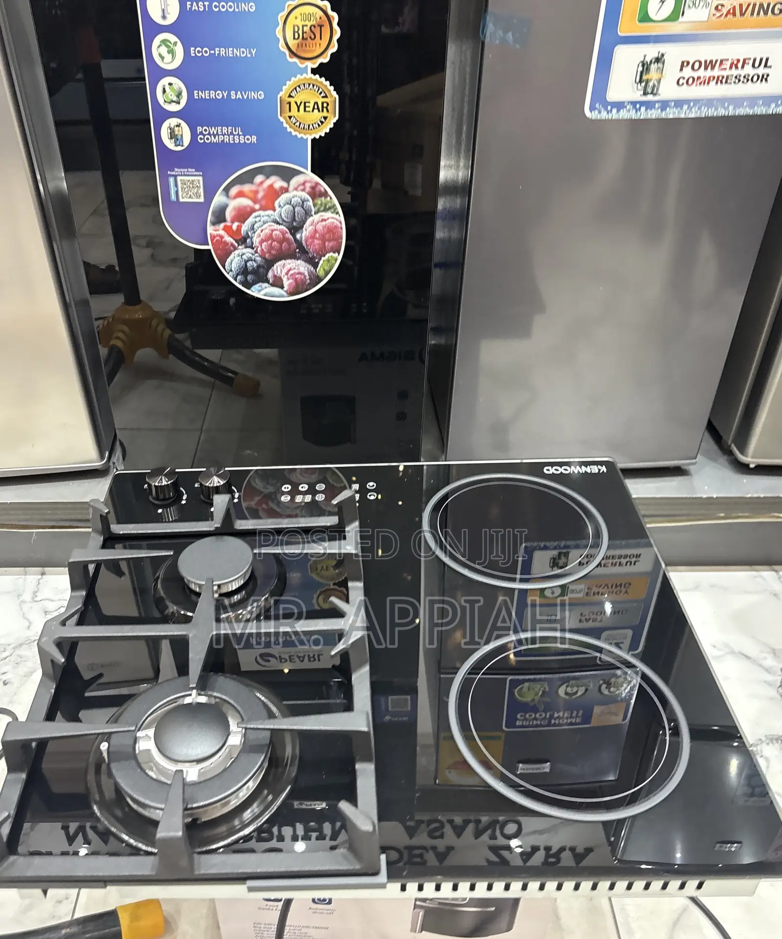 Super Quality Kenwood 60cm Built in Tempered Glass Hob(2 + 2)