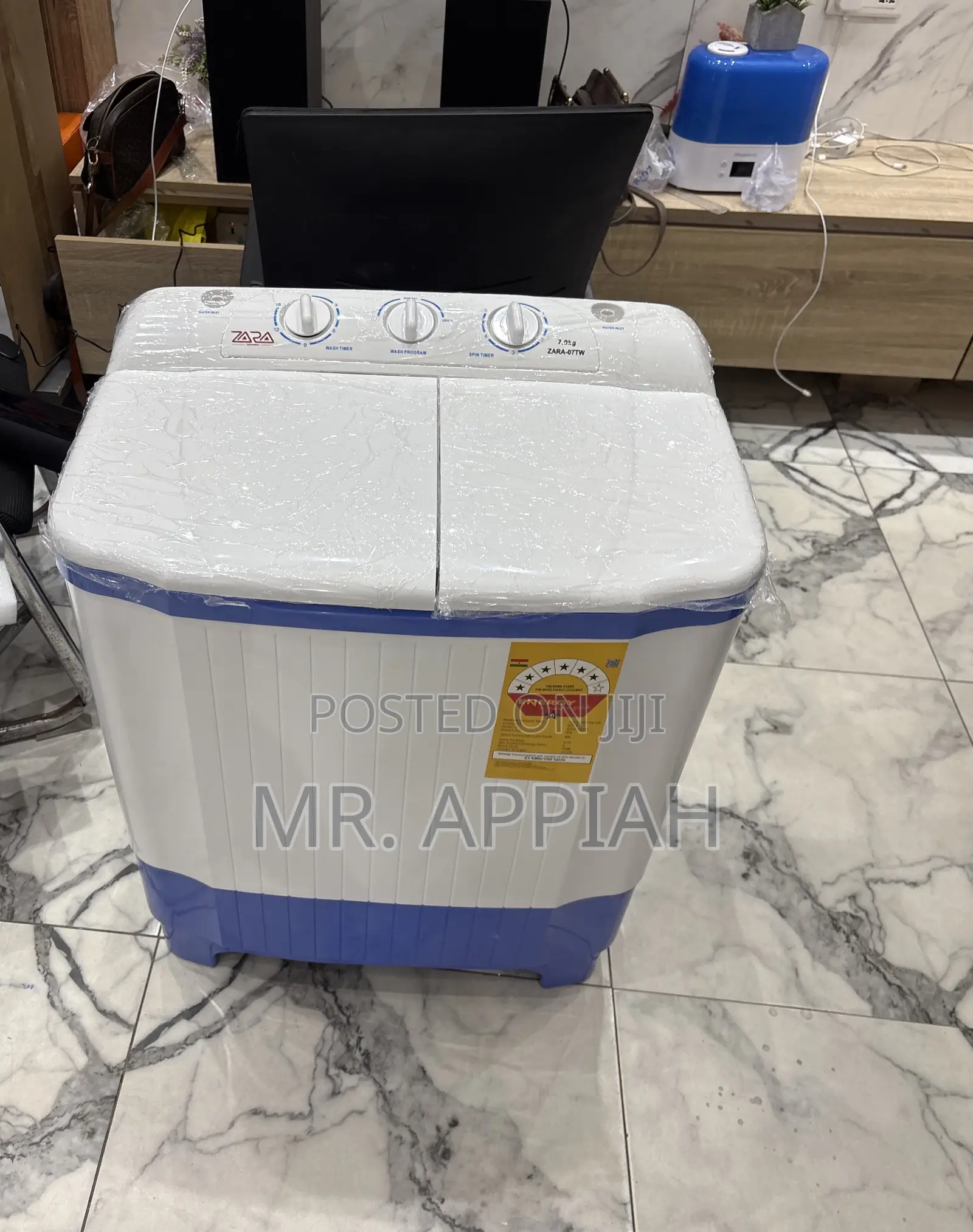 Durable Zara Semi-Auto Washer With Spin Dry (7kg)