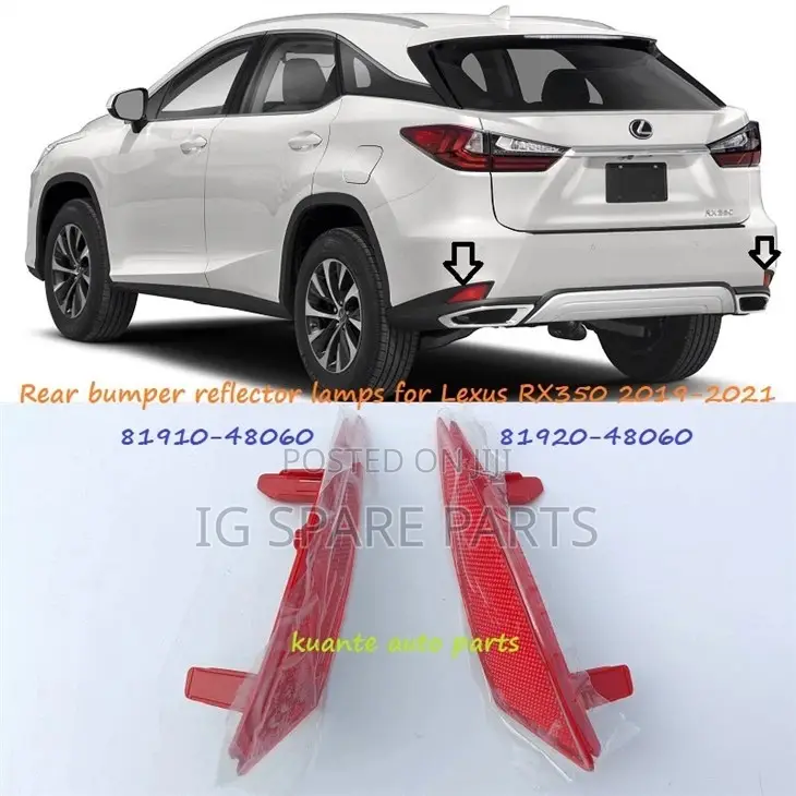 Lexus Rx350 2019-2021 Rear Bumper Reflector