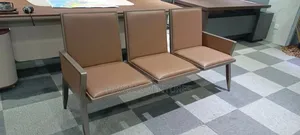Three Seater Chair Suitable for Medical Environment or Office.