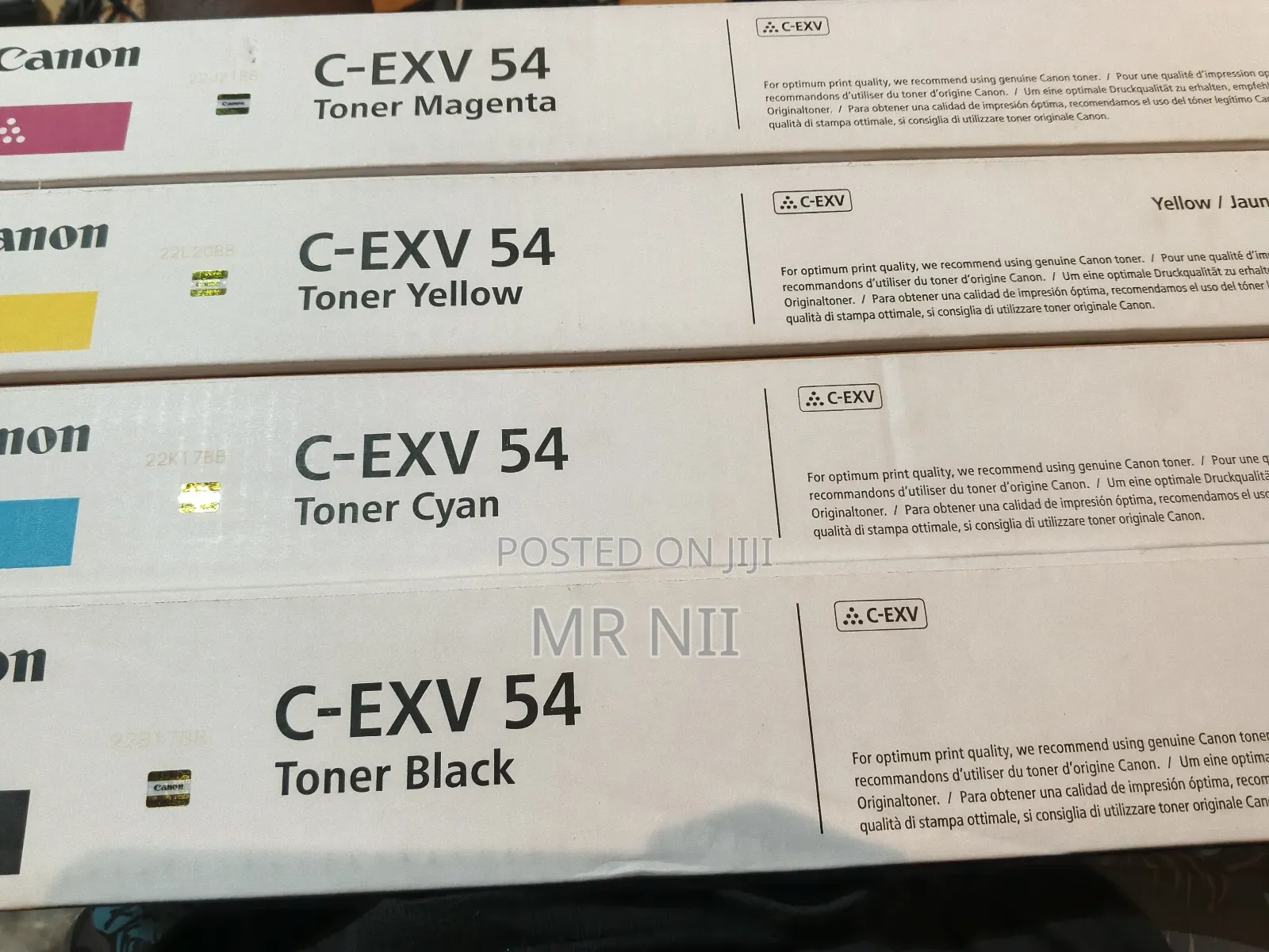 Set of Canon C-Exv 54 Toners