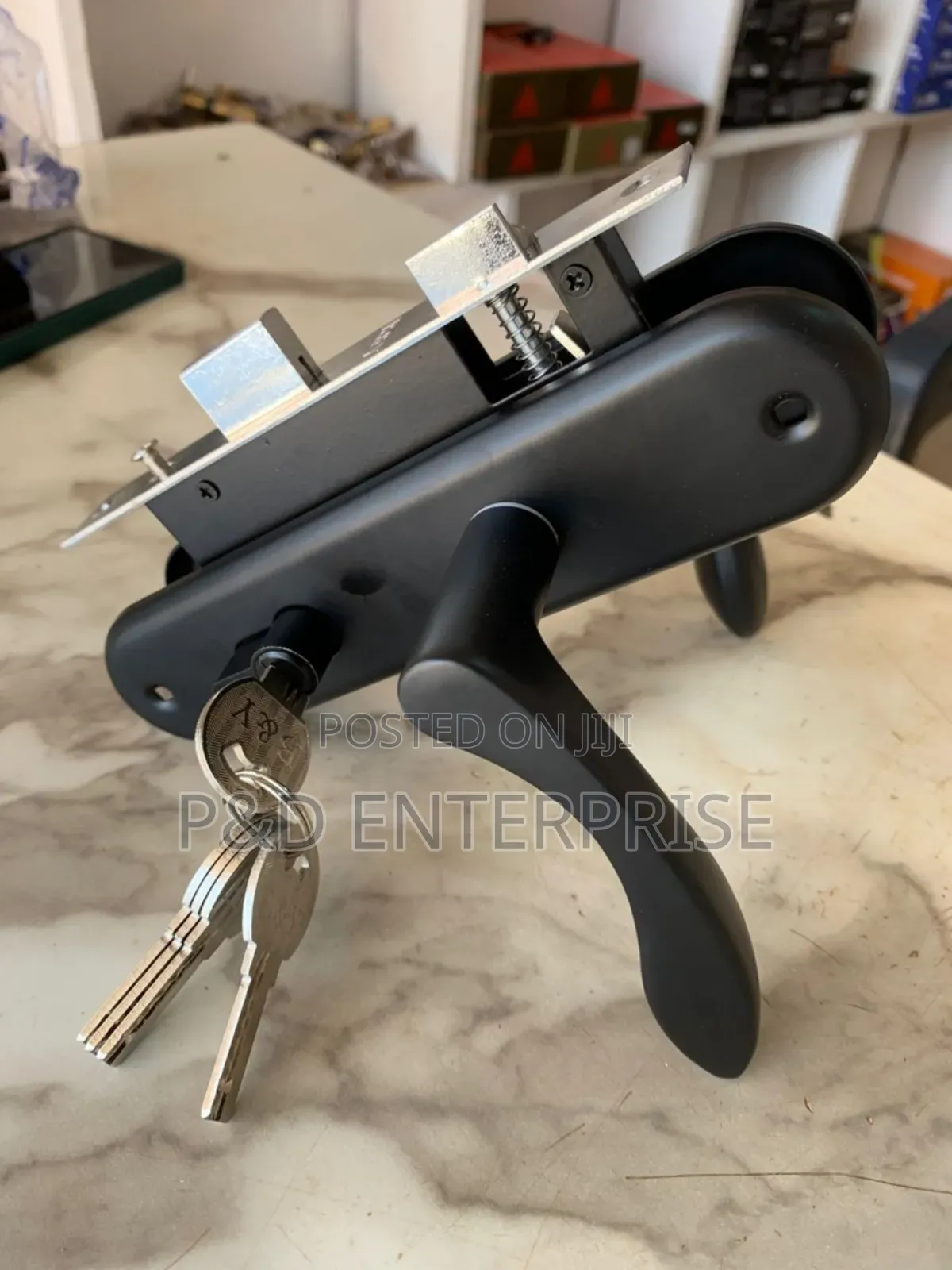 Quality Wooden Door Small Lock Black Colour.