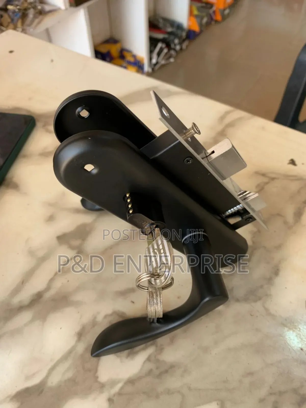 Quality Wooden Door Small Lock Black Colour.