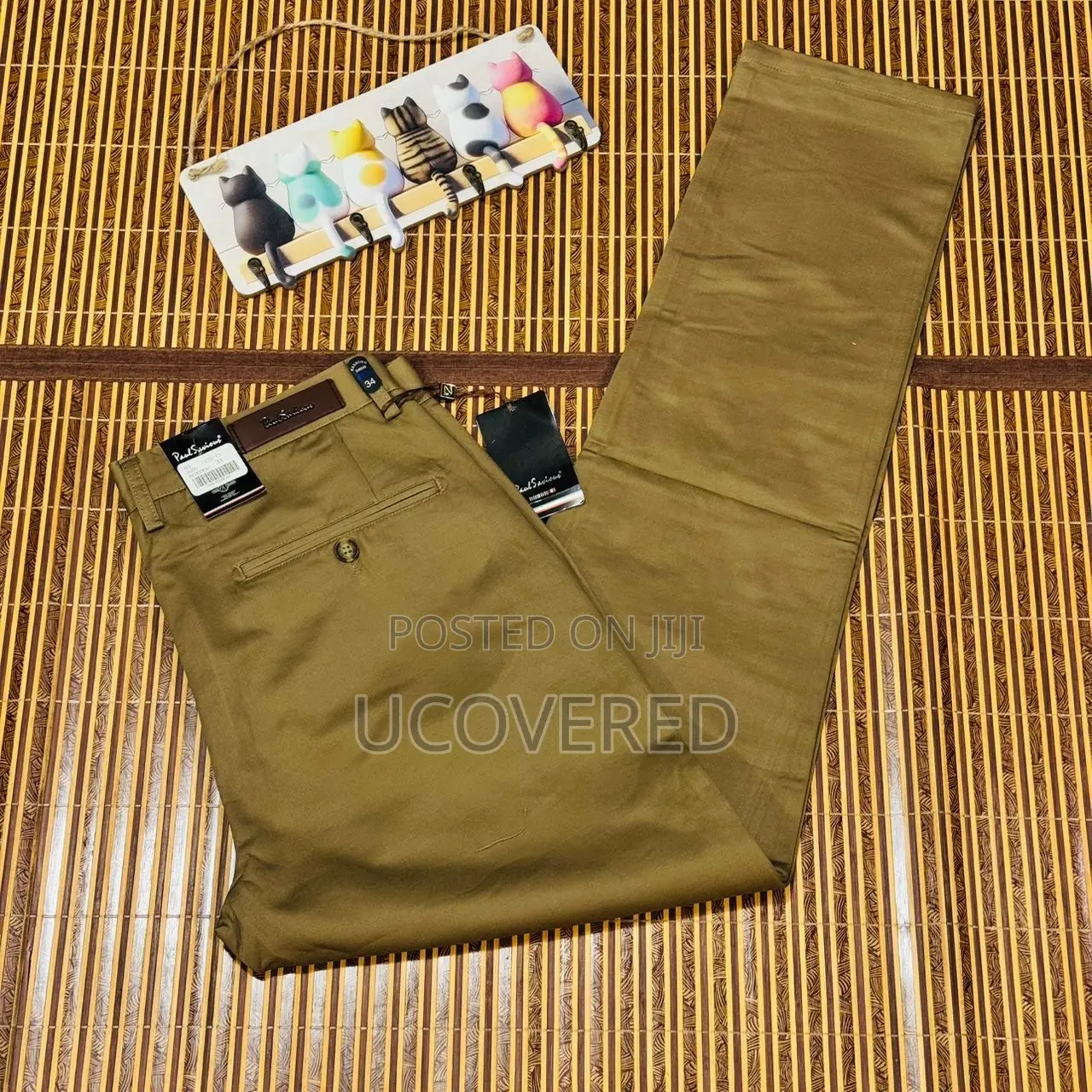 Casual Men’S Khaki Trousers