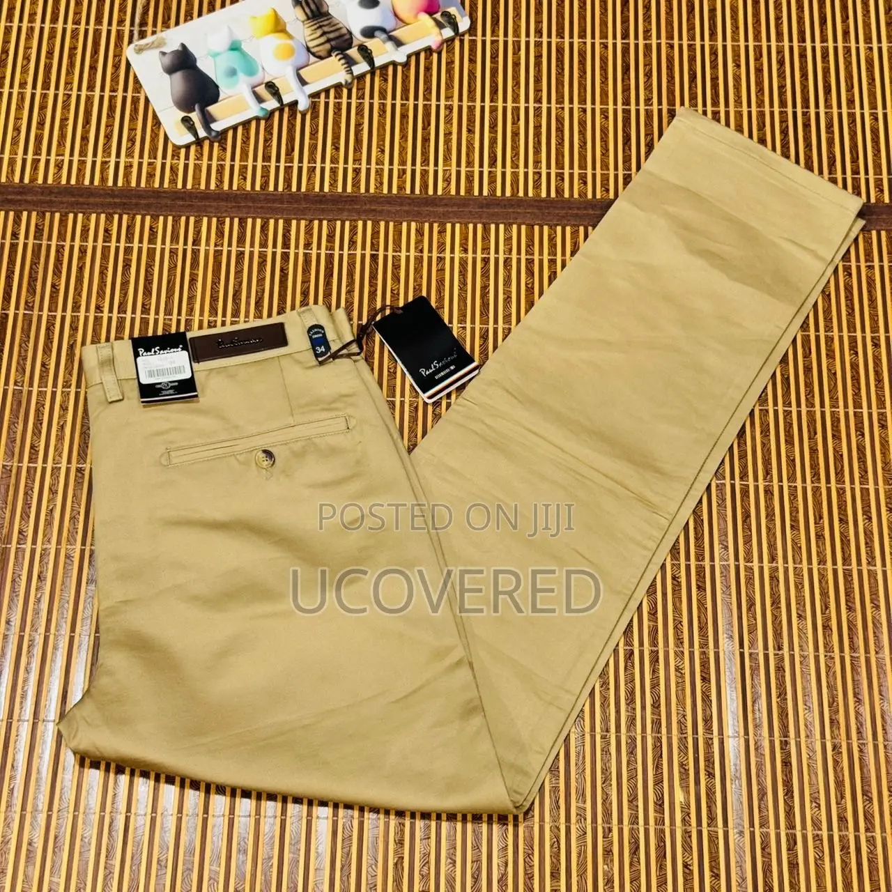 Casual Men’S Khaki Trousers