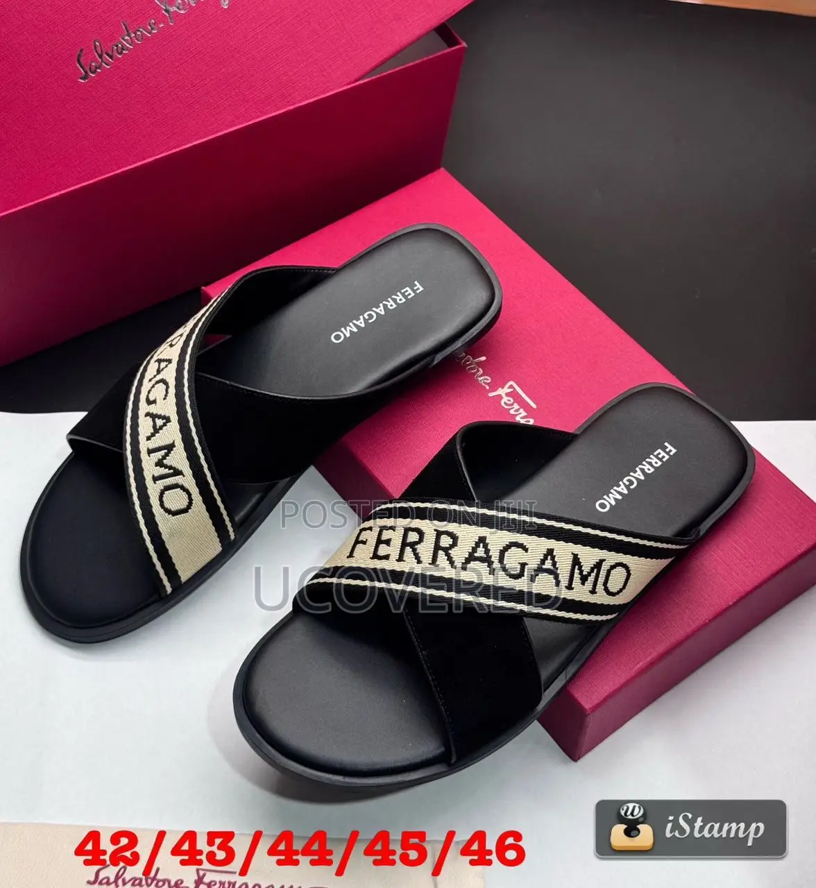 Ferragamo Salvatore Leather Slippers