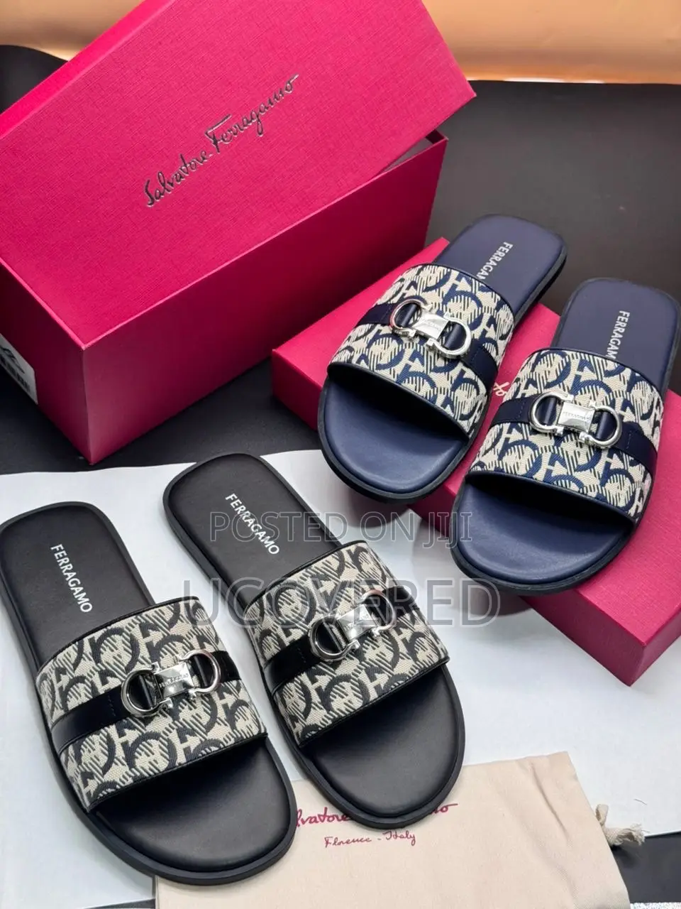 Ferragamo Salvatore Leather Slippers