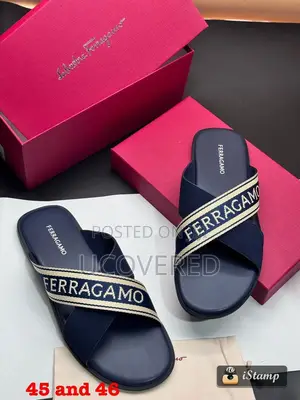 Ferragamo Salvatore Leather Slippers