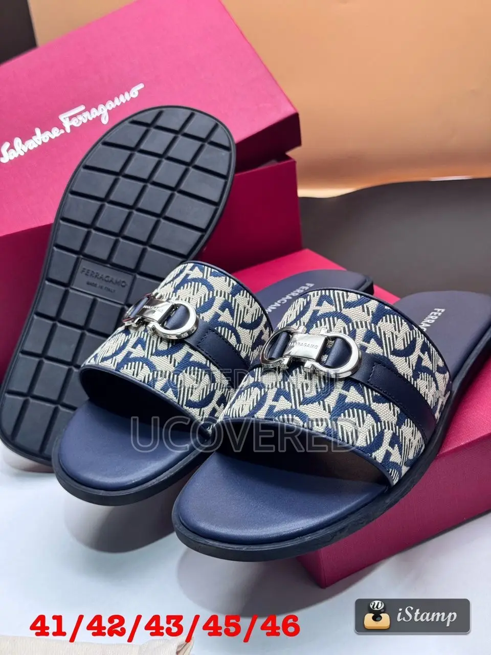 Ferragamo Salvatore Leather Slippers