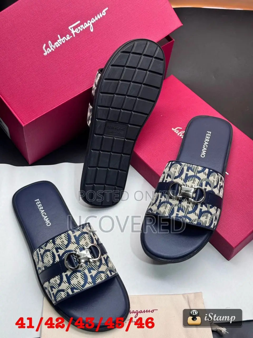 Ferragamo Salvatore Leather Slippers