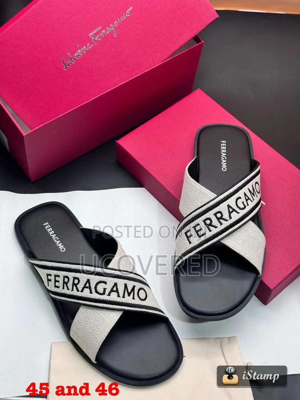 Ferragamo Salvatore Leather Slippers