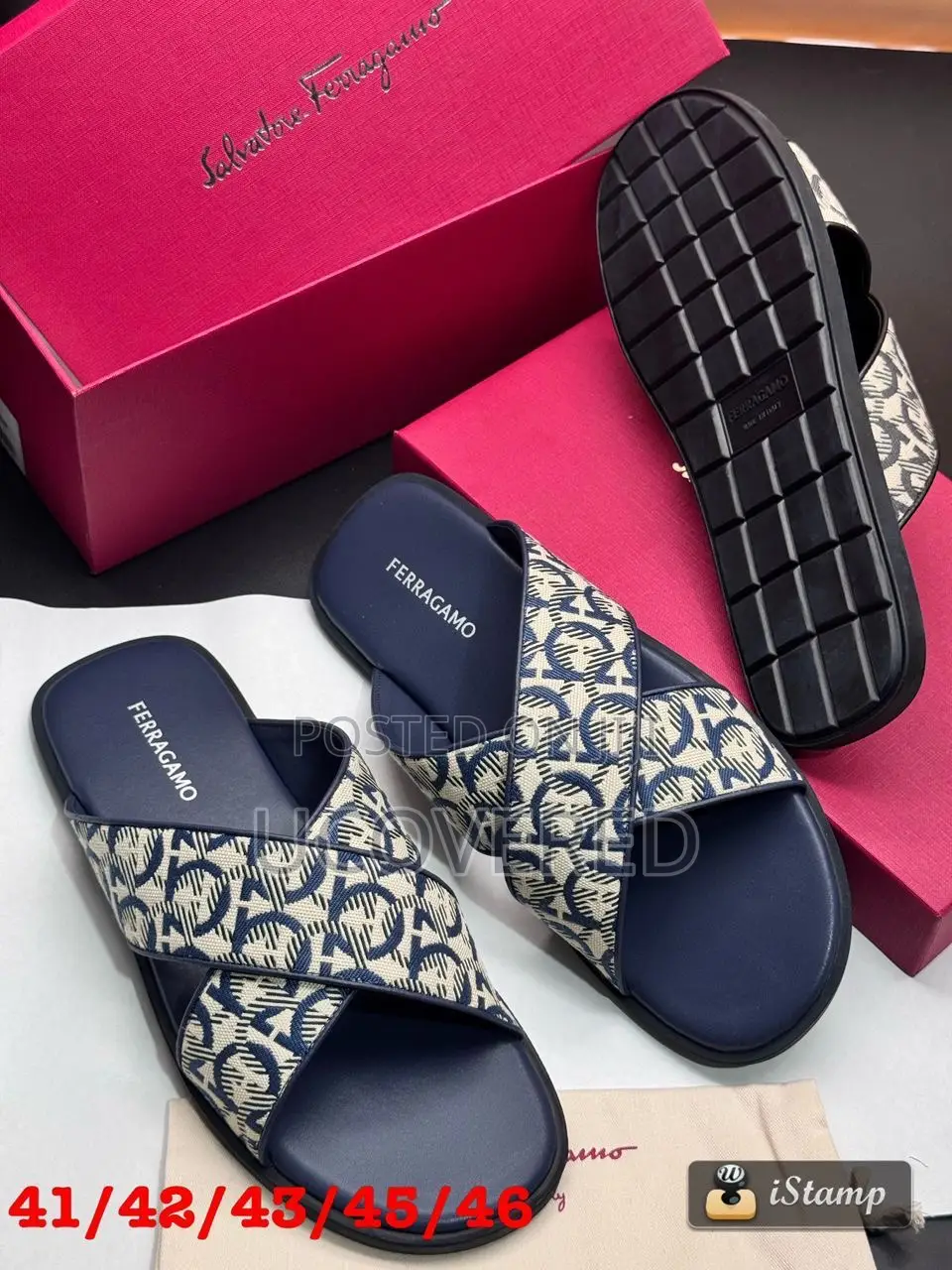 Ferragamo Salvatore Leather Slippers