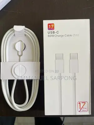 Usb-C to Usb-C 60w Fast Charging Cable (1m)