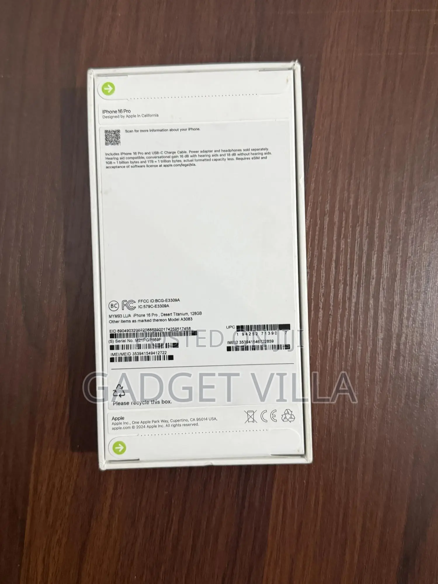 New Apple iPhone 16 Pro 128 GB