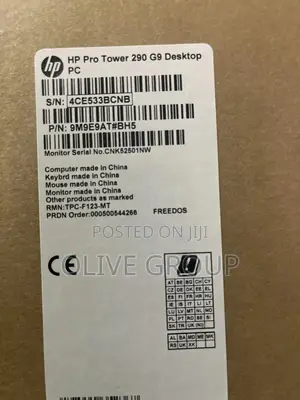 New Desktop Computer HP 290 G9 8GB Intel Core i3 SSD 512GB