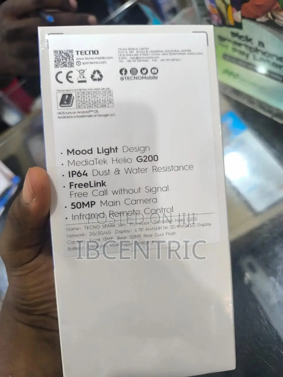 New Tecno Spark Slim 256 GB